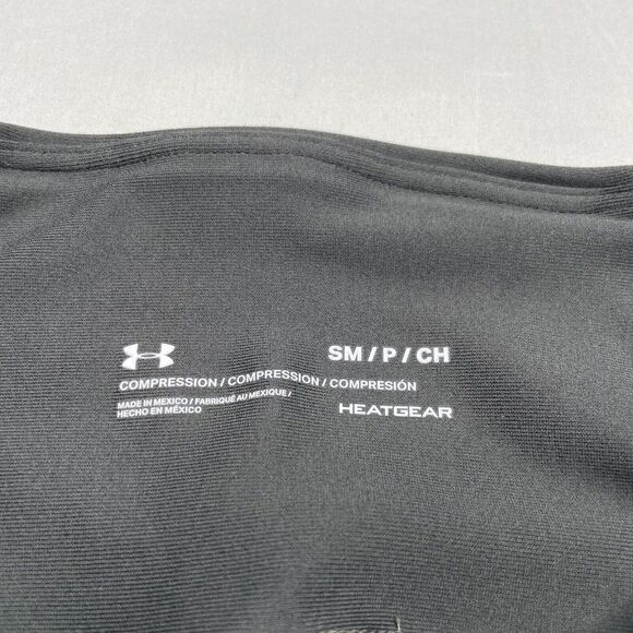 Under Armour Fitted Compression Cropped Legging Gray Pink - Picture 4 of 9